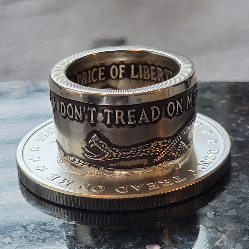 Dont Tread On Me Ring | Coinage Rings® | Made from 999 Fine Silver