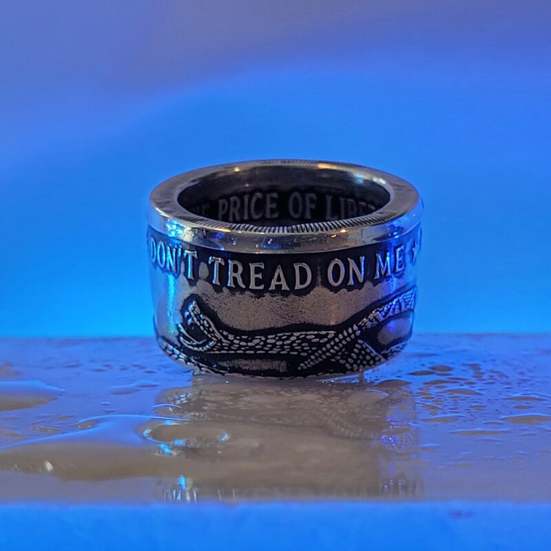 Dont Tread On Me Ring | Coinage Rings® | Made from 999 Fine Silver