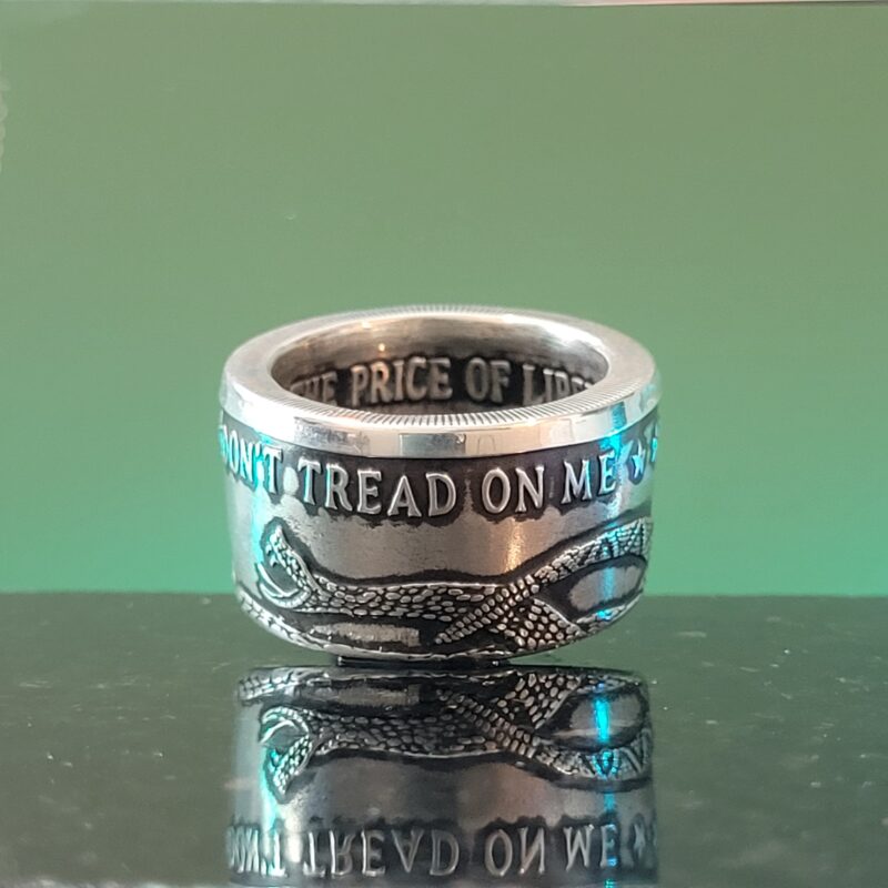 Dont Tread On Me Ring | Coinage Rings® | Made from 999 Fine Silver