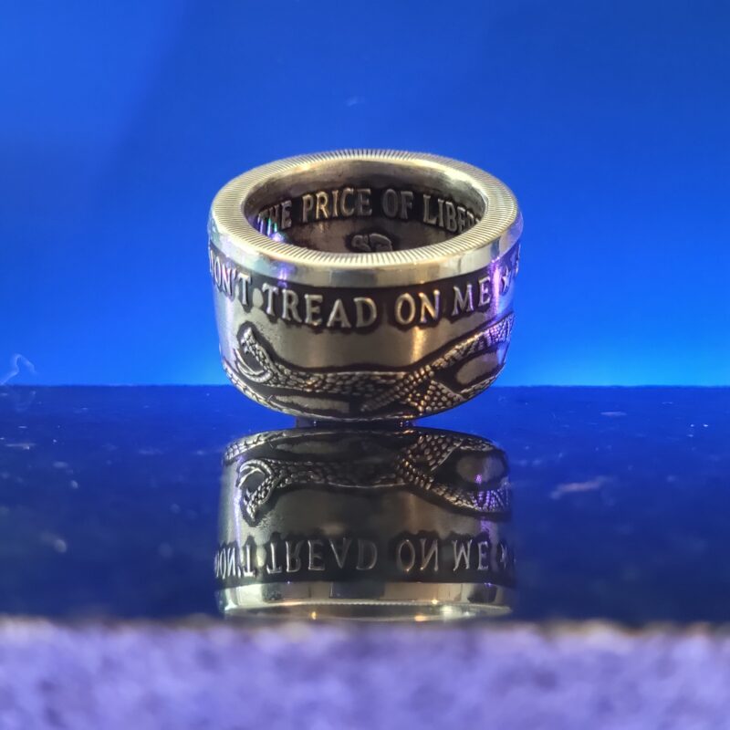 Dont Tread On Me Ring | Coinage Rings® | Made from 999 Fine Silver