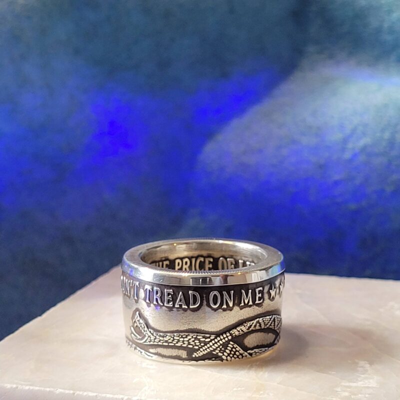 Dont Tread On Me Ring | Coinage Rings® | Made from 999 Fine Silver