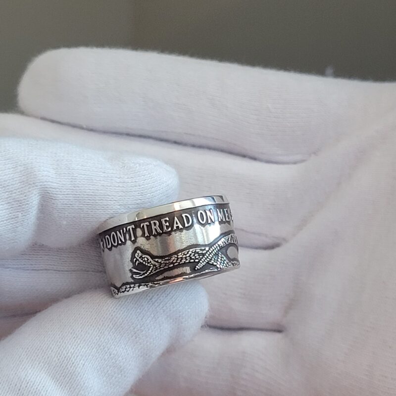 Dont Tread On Me Ring | Coinage Rings® | Made from 999 Fine Silver