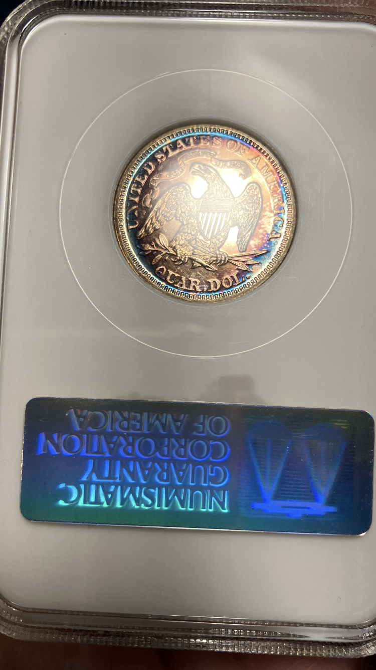 Seated Quarter Reverse under professional numismatic photography