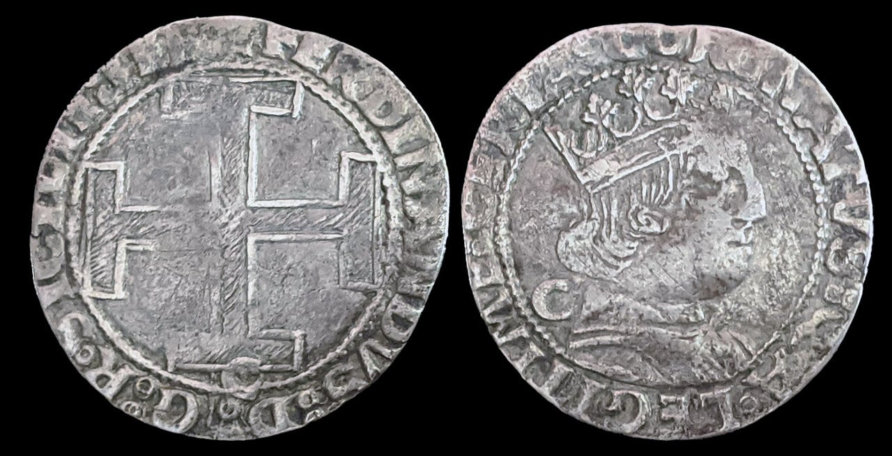 Rare Ferdinand I Coronato silver coin