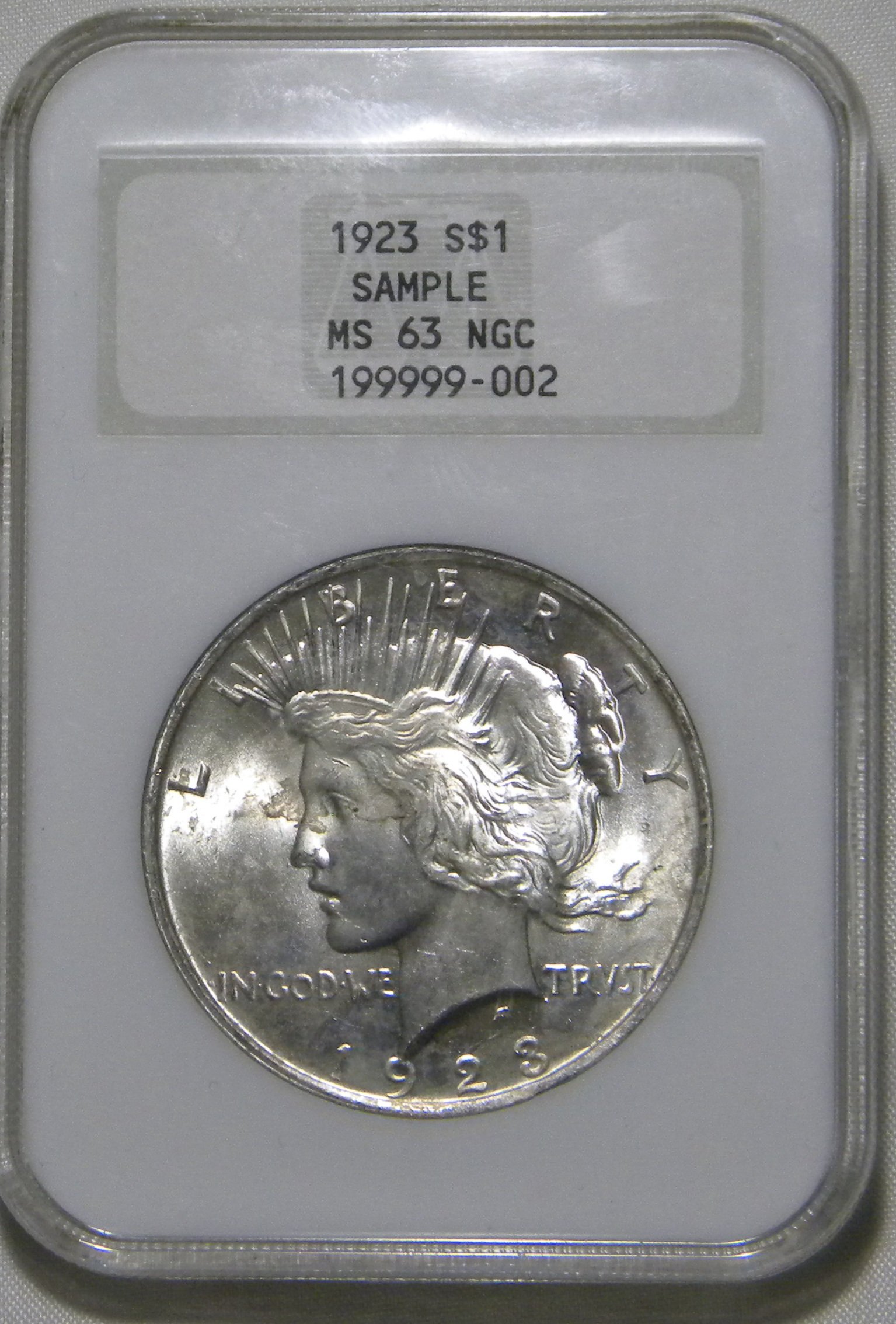 Rare NGC MS63 sample