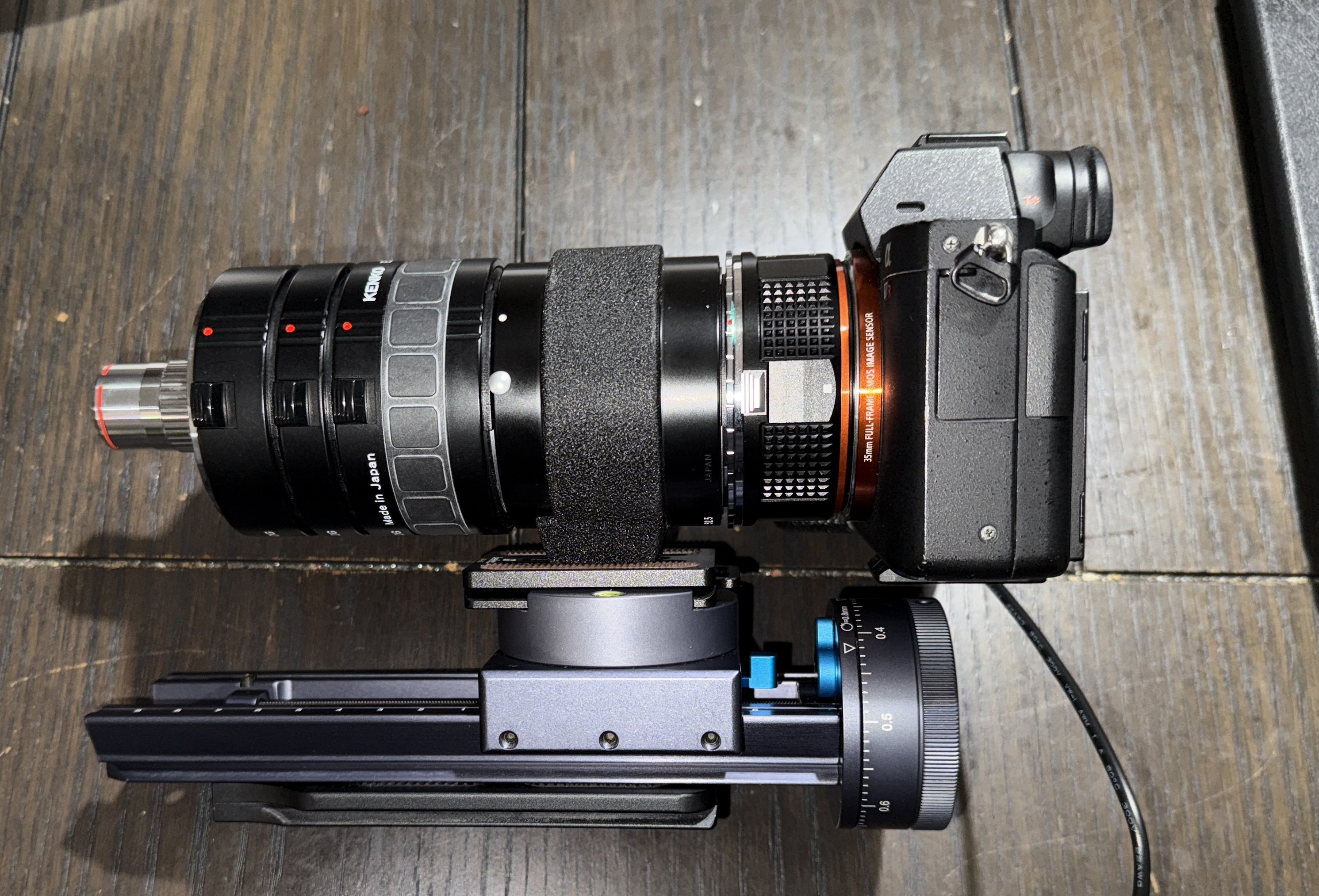 Microscope objective setup