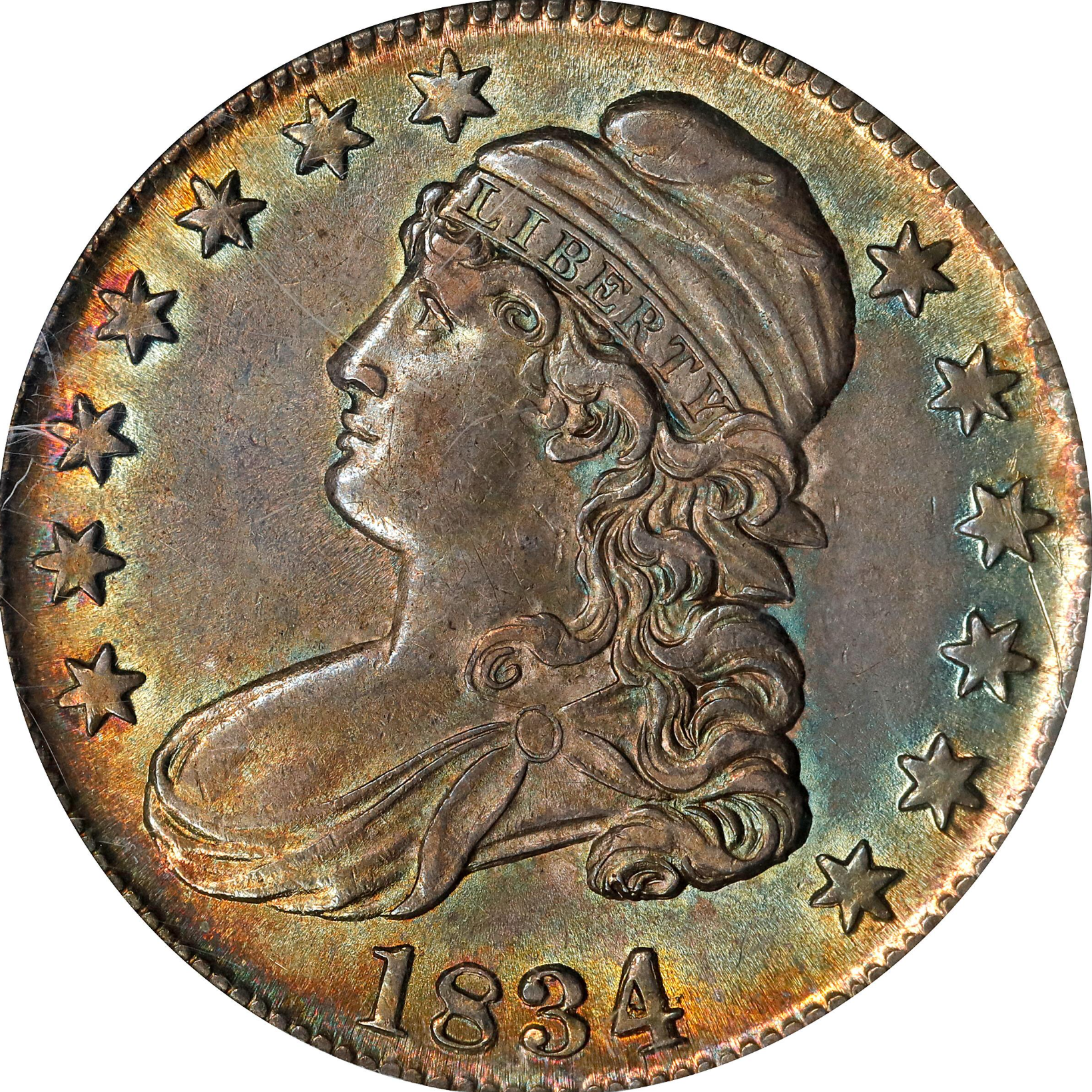 1834 Capped Bust Half