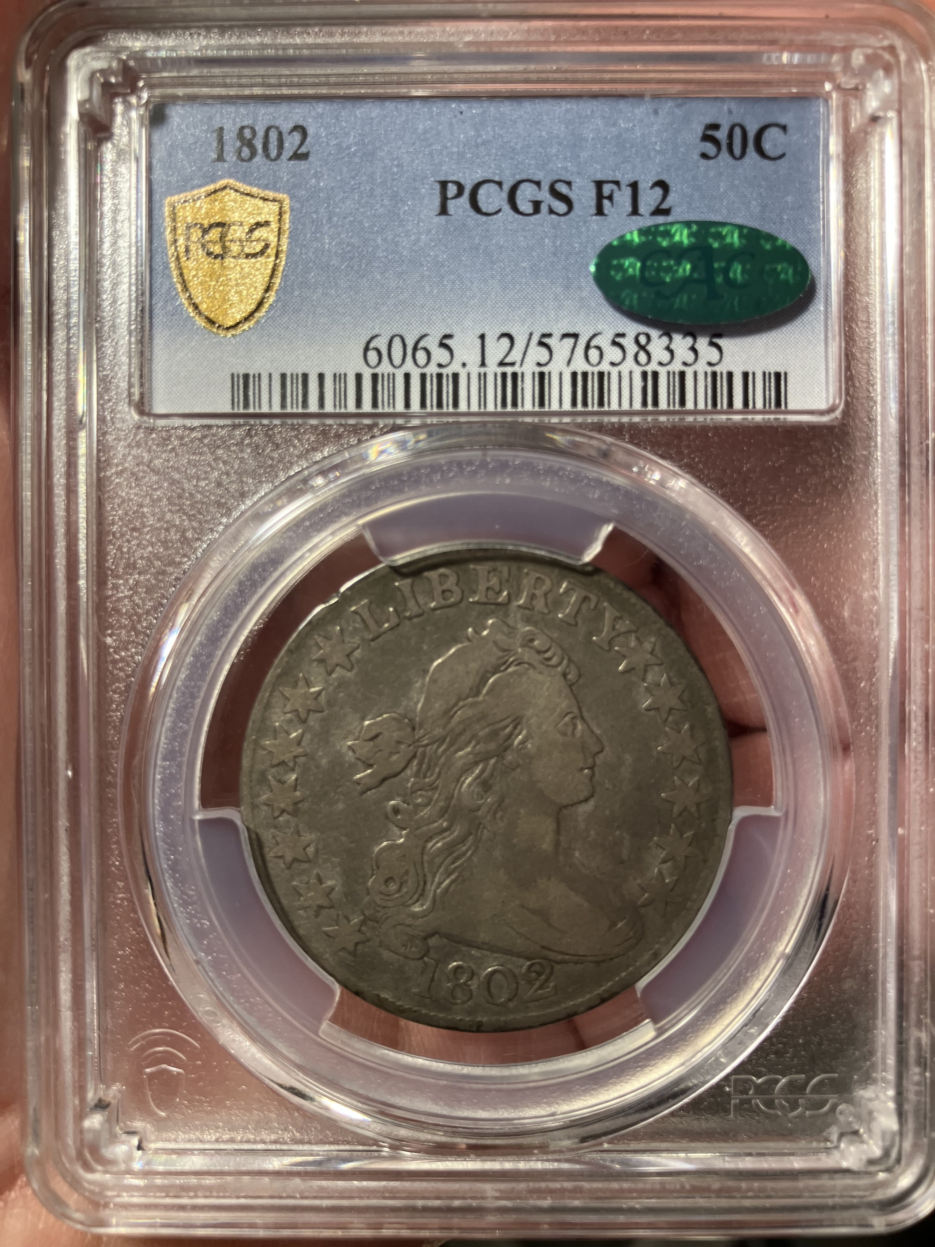1873-CC Seated Liberty half dollar