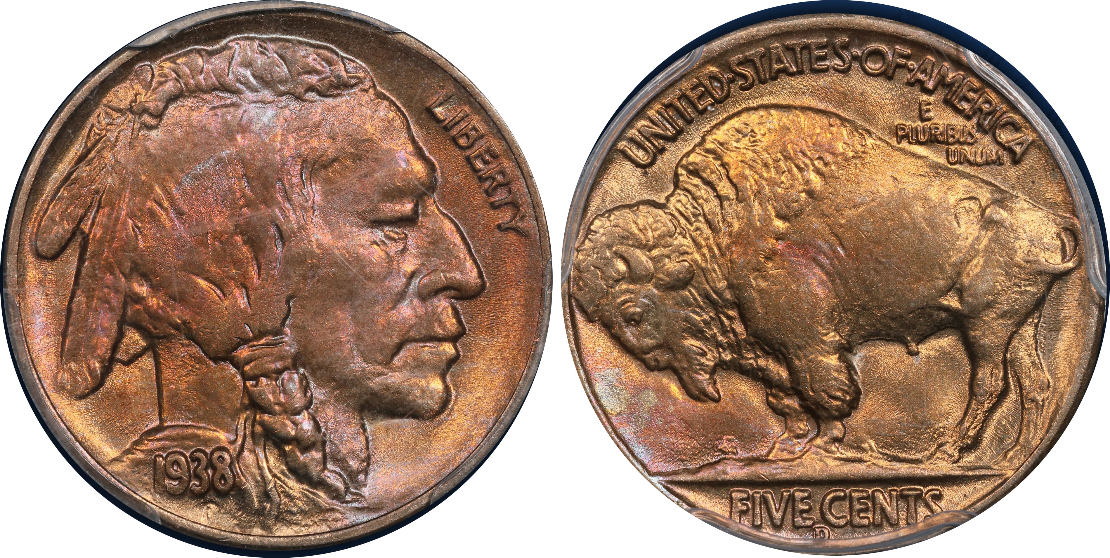 1938-D/D Buffalo Nickel