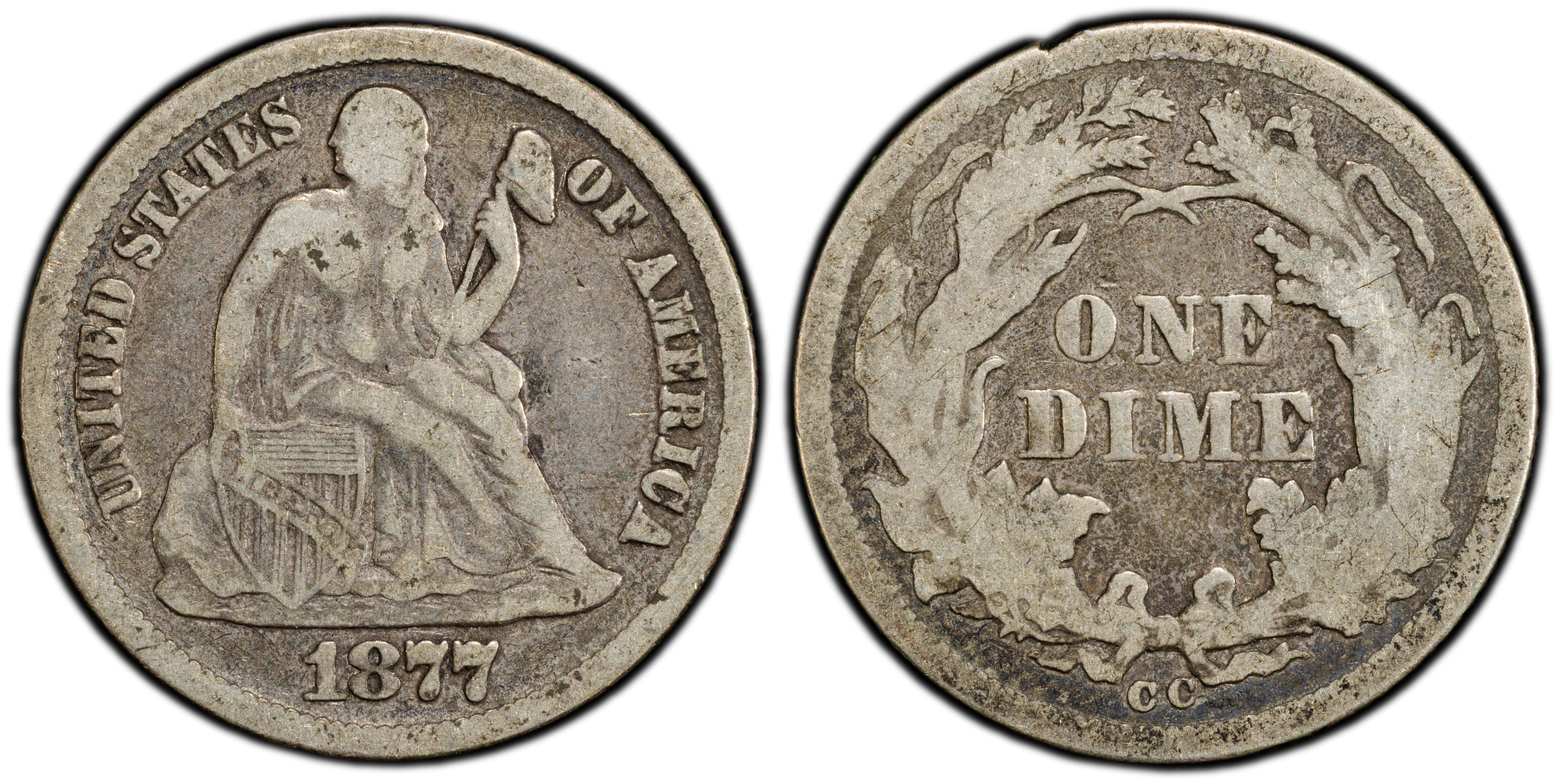 1877-CC Dime