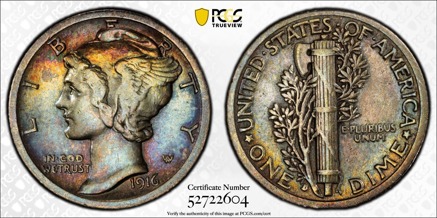 1916-D Mercury Dime
