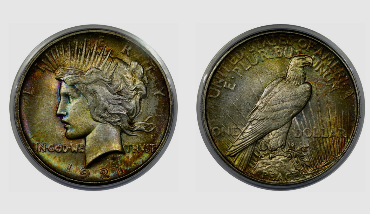 1921 Peace Dollar Obverse