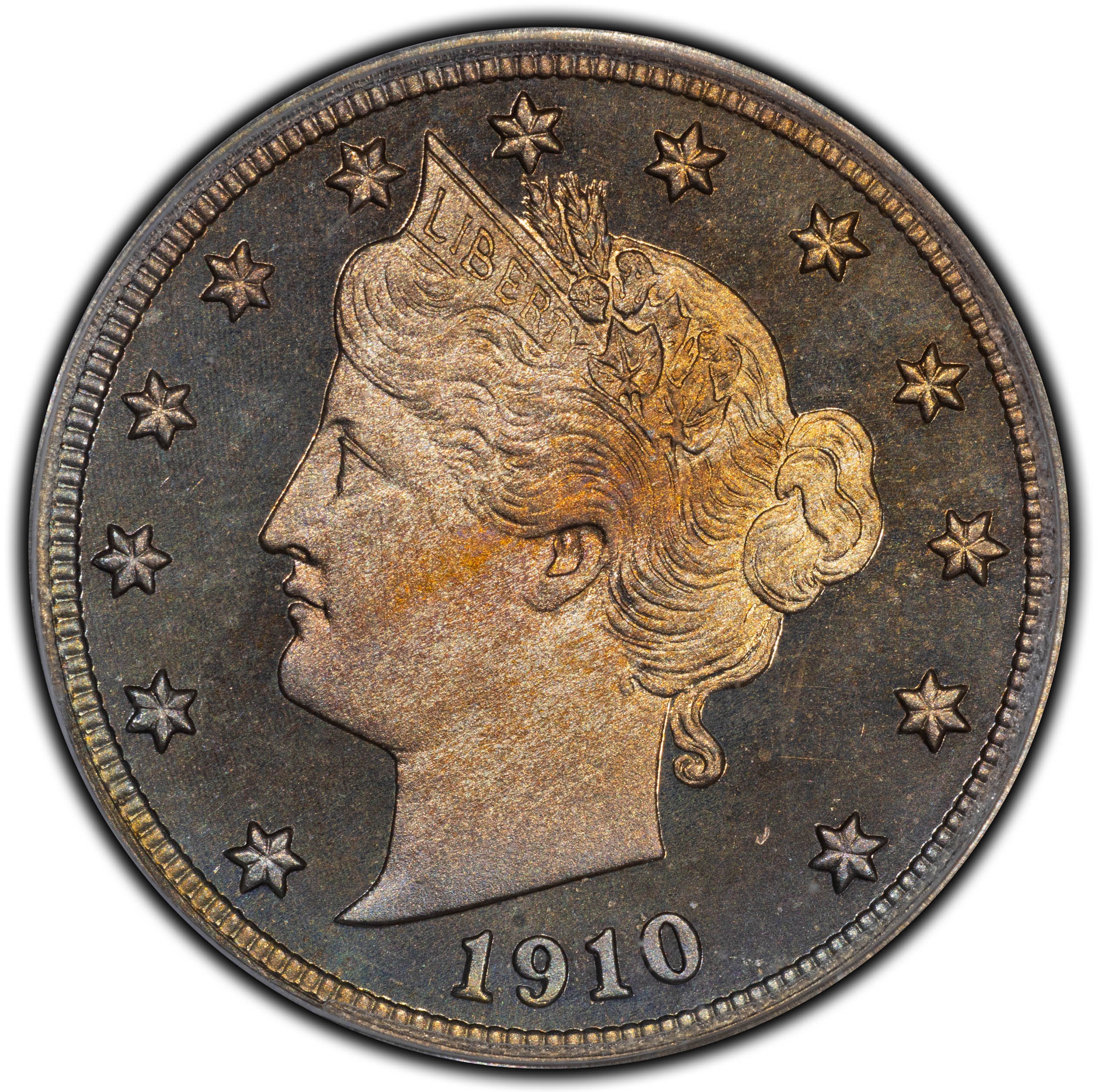 1910 Proof Liberty Nickel Obverse