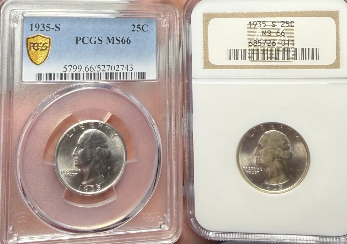 PCGS MS66 comparison