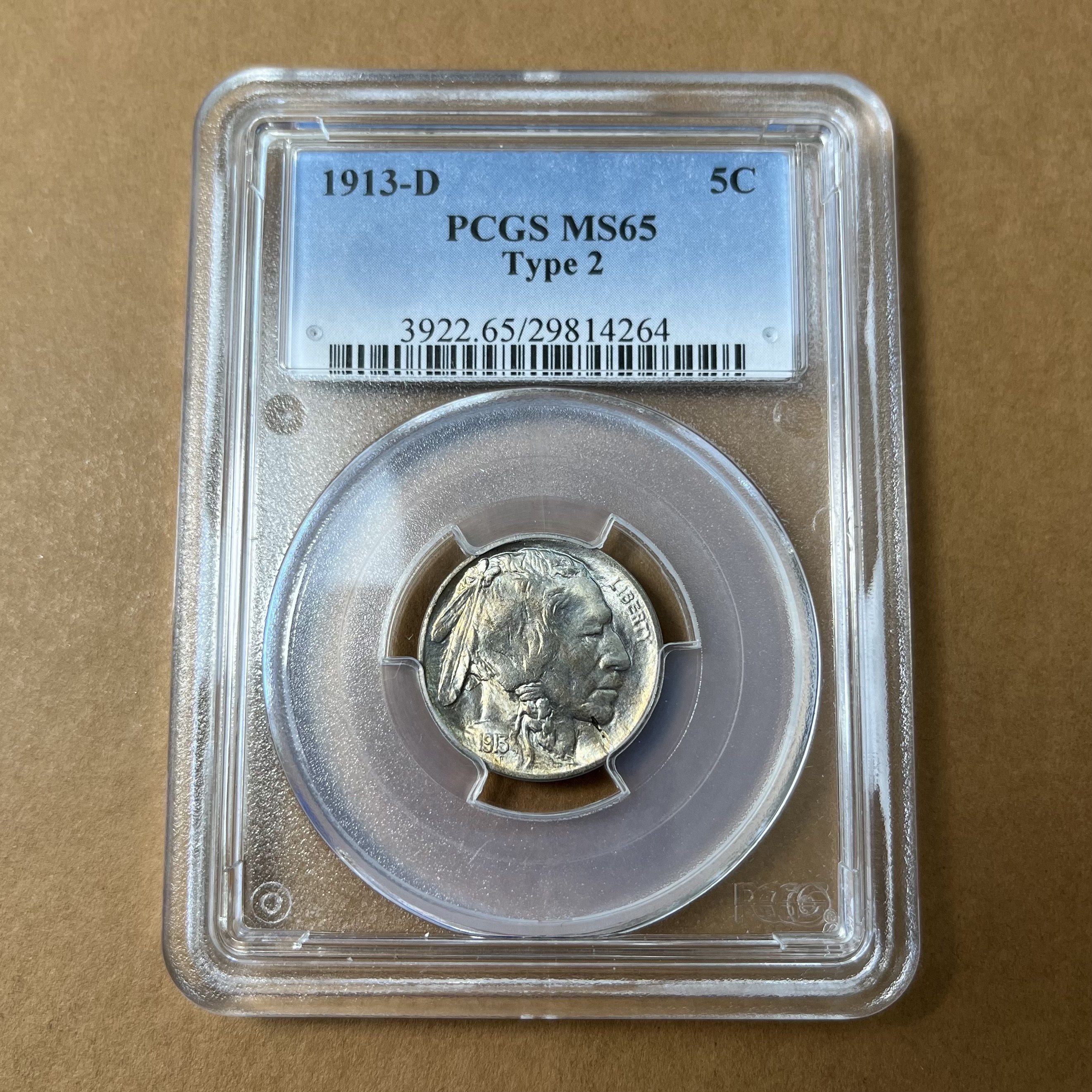 Buffalo nickel detail