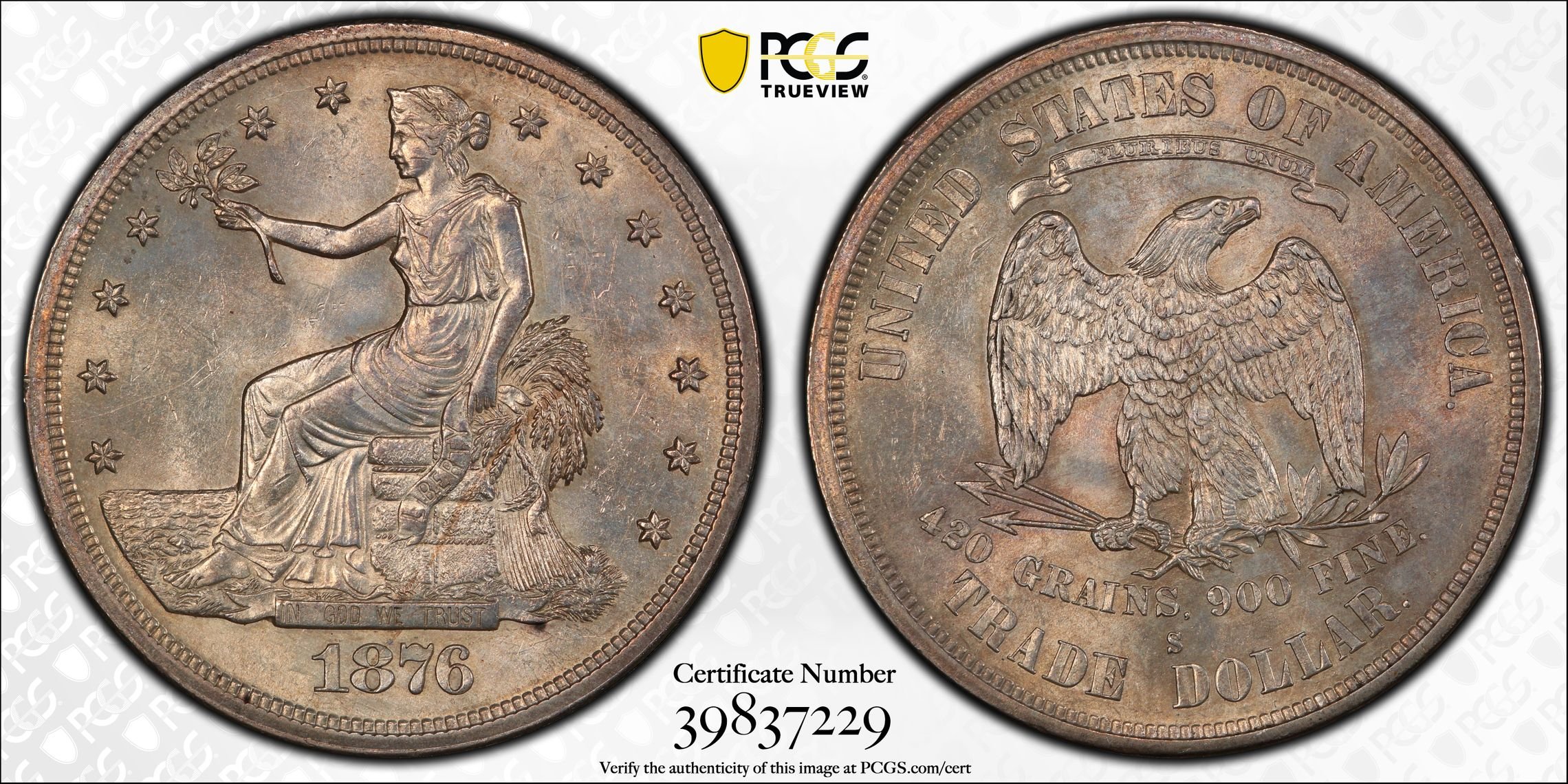 Certified Trade Dollar