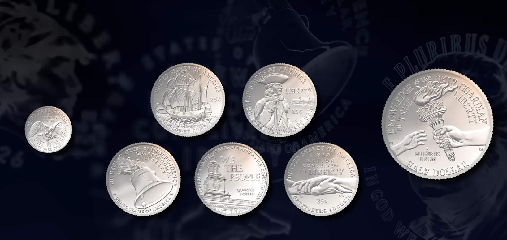 2026 half dollar design highlighting eagle wing texture and dual date strike