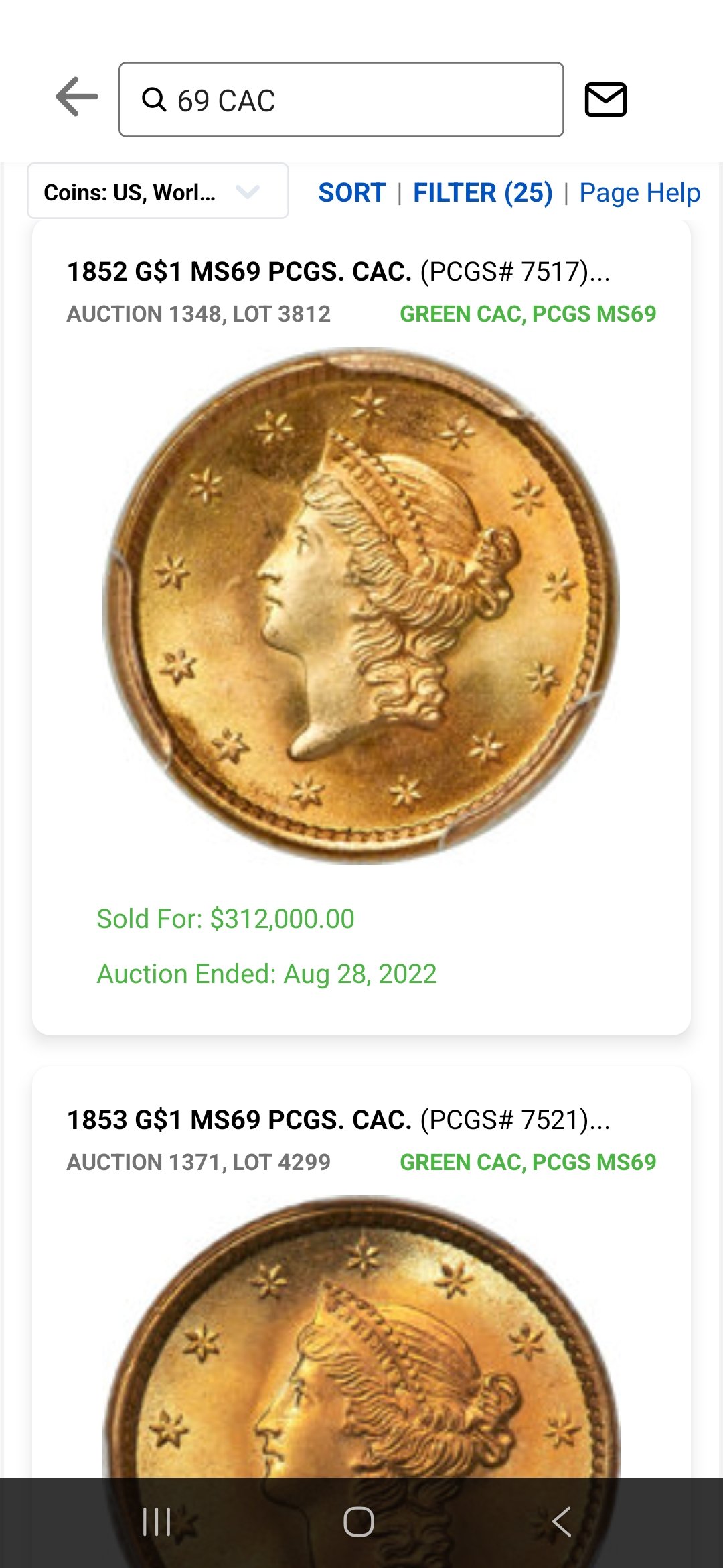 PCGS PR69DCAM CAC Eisenhower Dollar