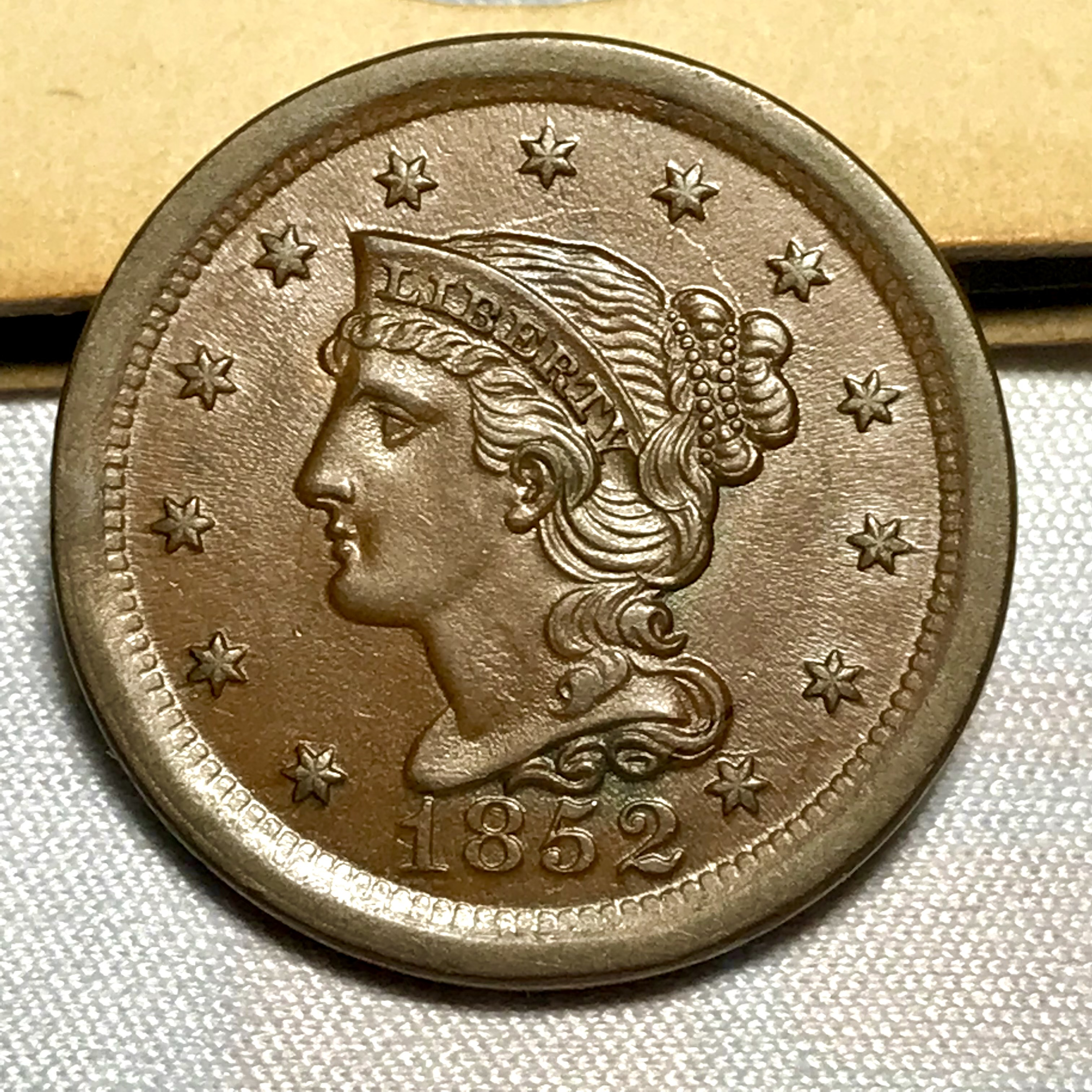 Close-up of Morgan Dollar high-wear areas