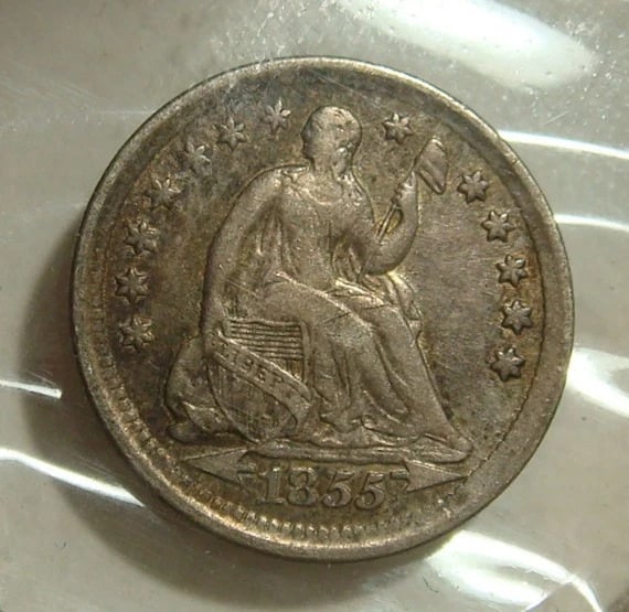 Close-up showing wear on Liberty