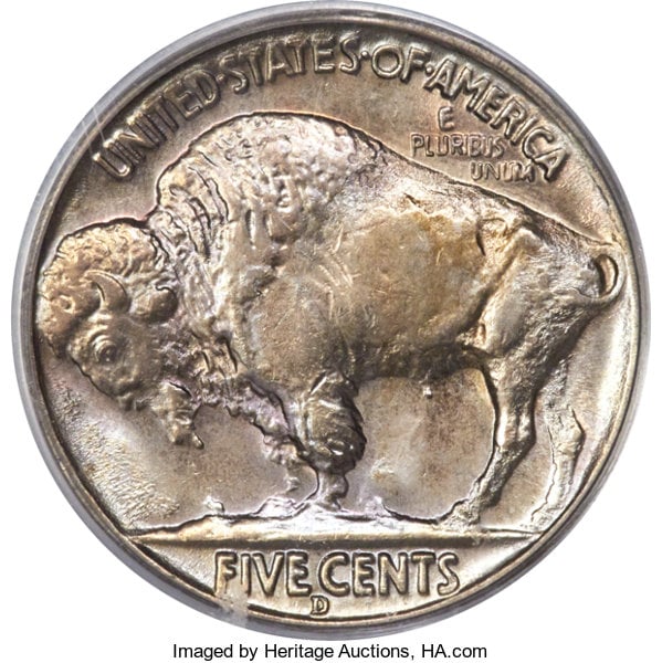 1937-D 3.5 Leg Buffalo Nickel