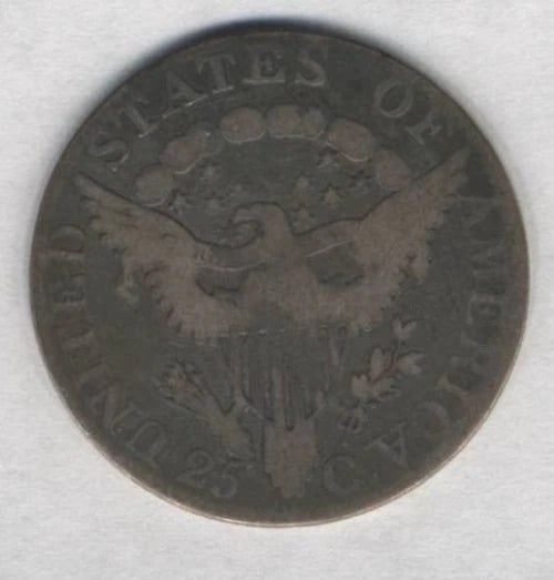 1806 Bust Quarter Reverse with shield detail