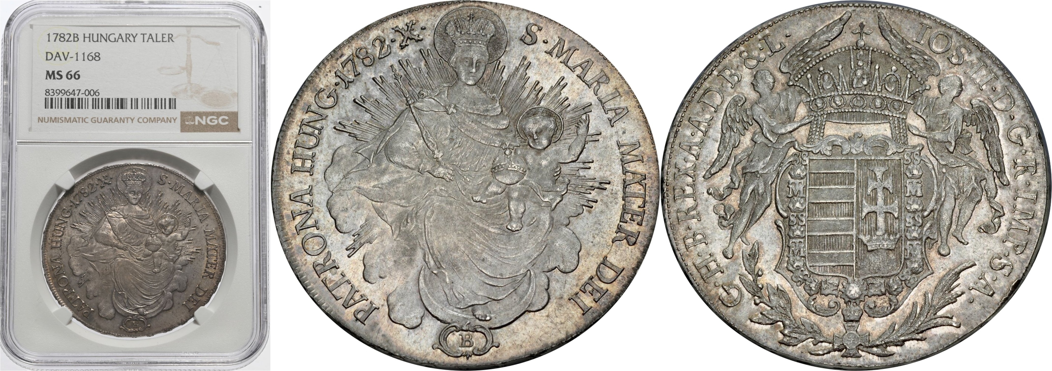 1782 Hungary Madonna Taler