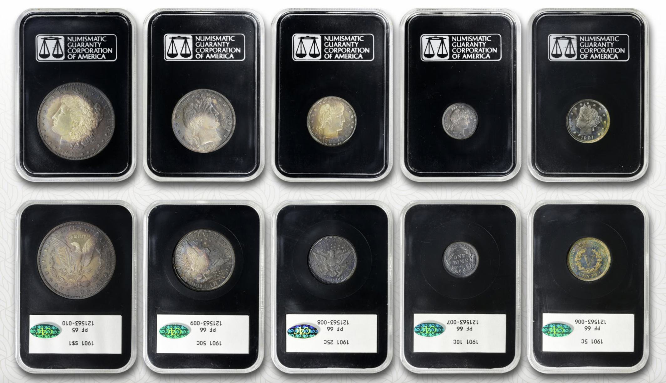 1901 Proof Set Toning