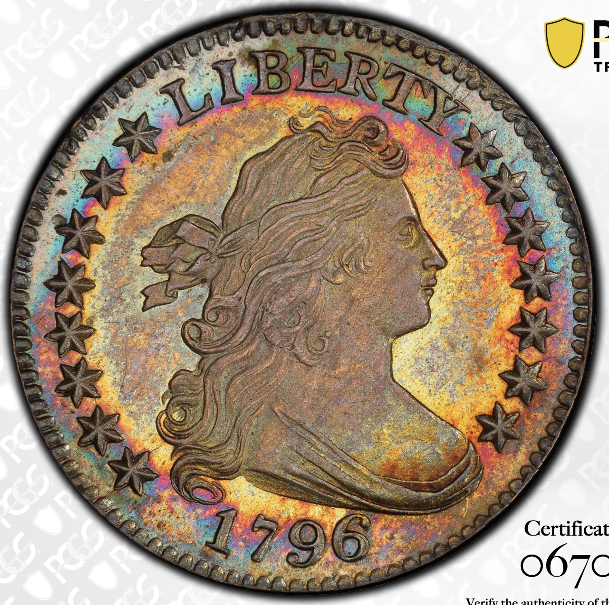 Genuine 1792 Half Disme diagnostic markers