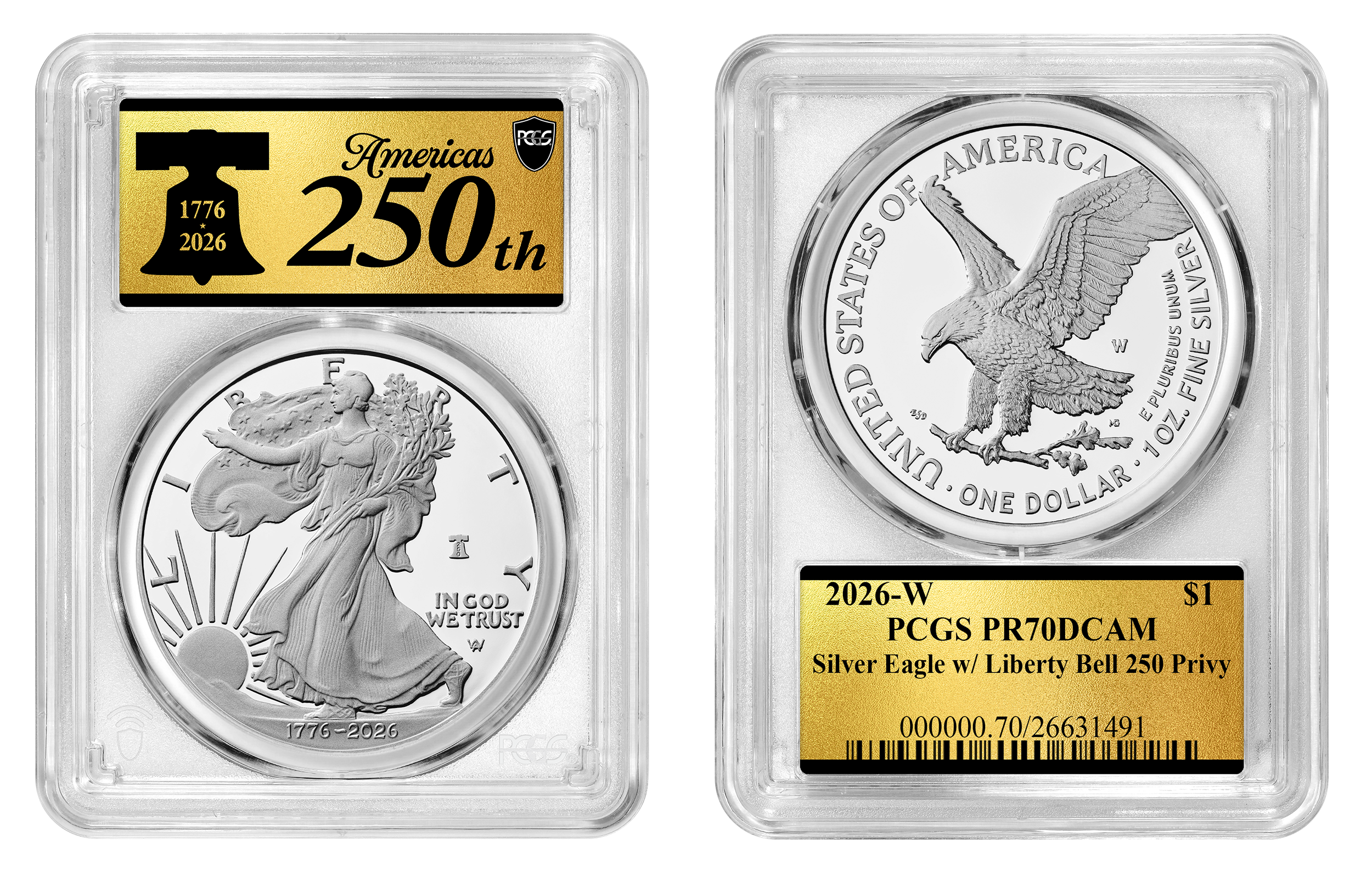 PCGS Semiquincentennial Label Design