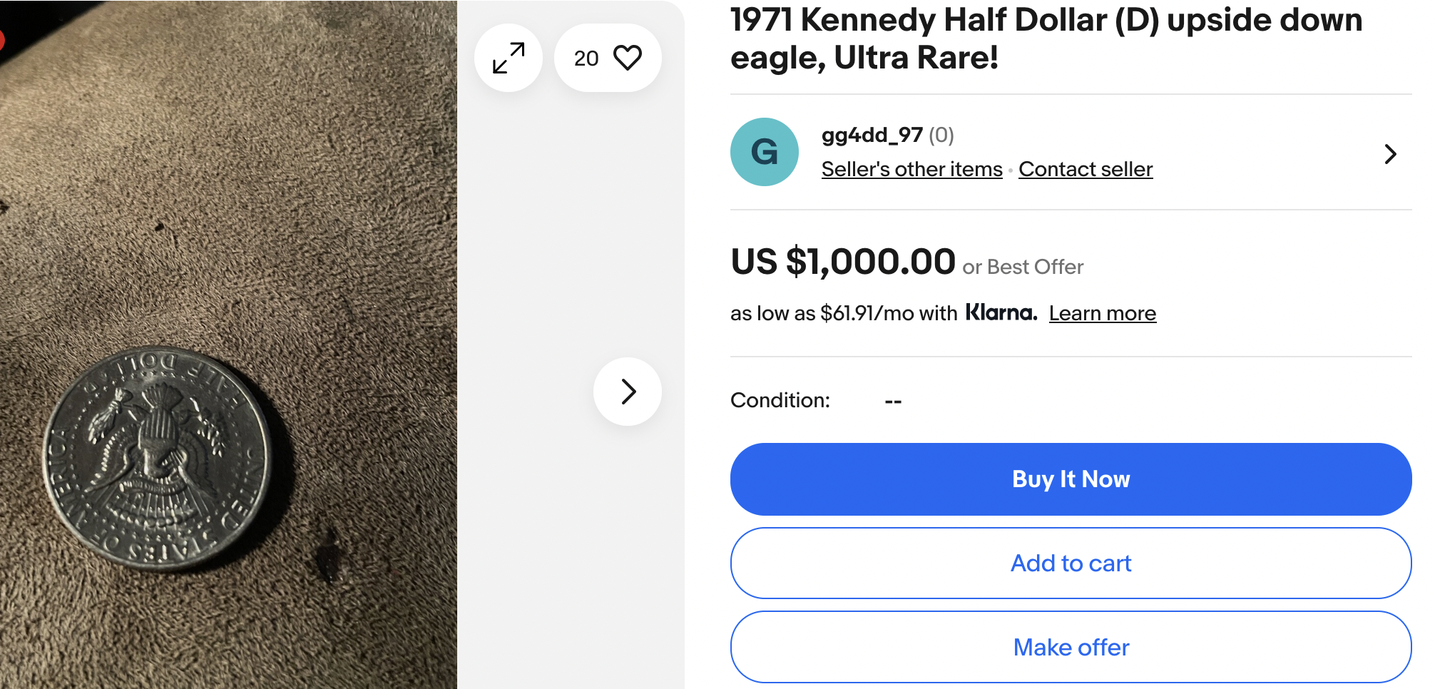 Alleged rotated die error