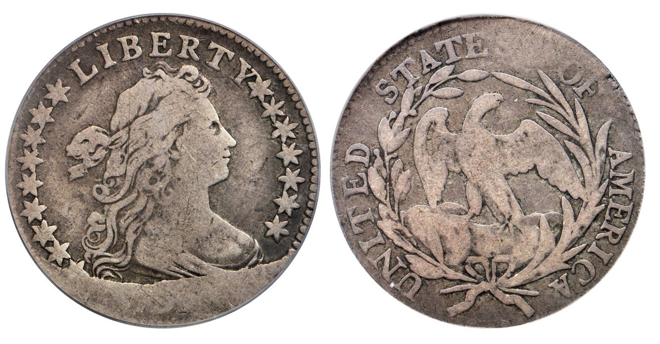 1797 Dime Star Arrangement