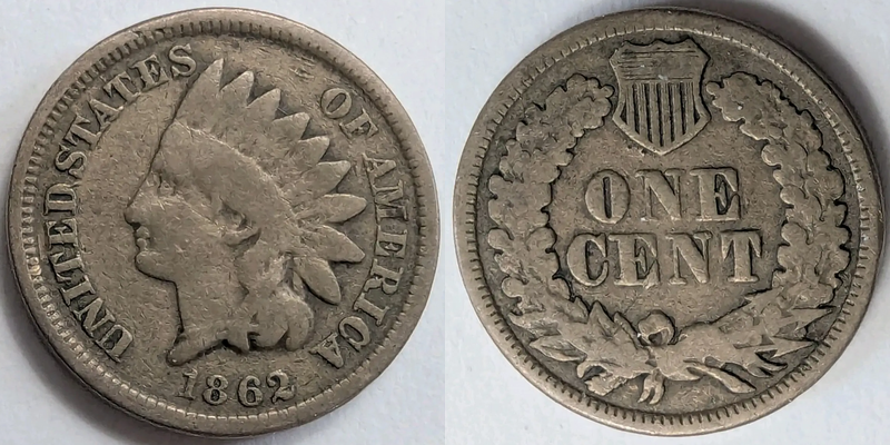 1862 Indian Cent Rotation
