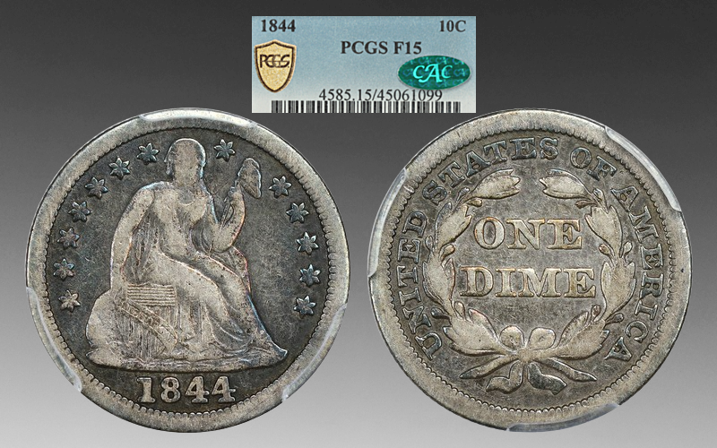 1844 Dime
