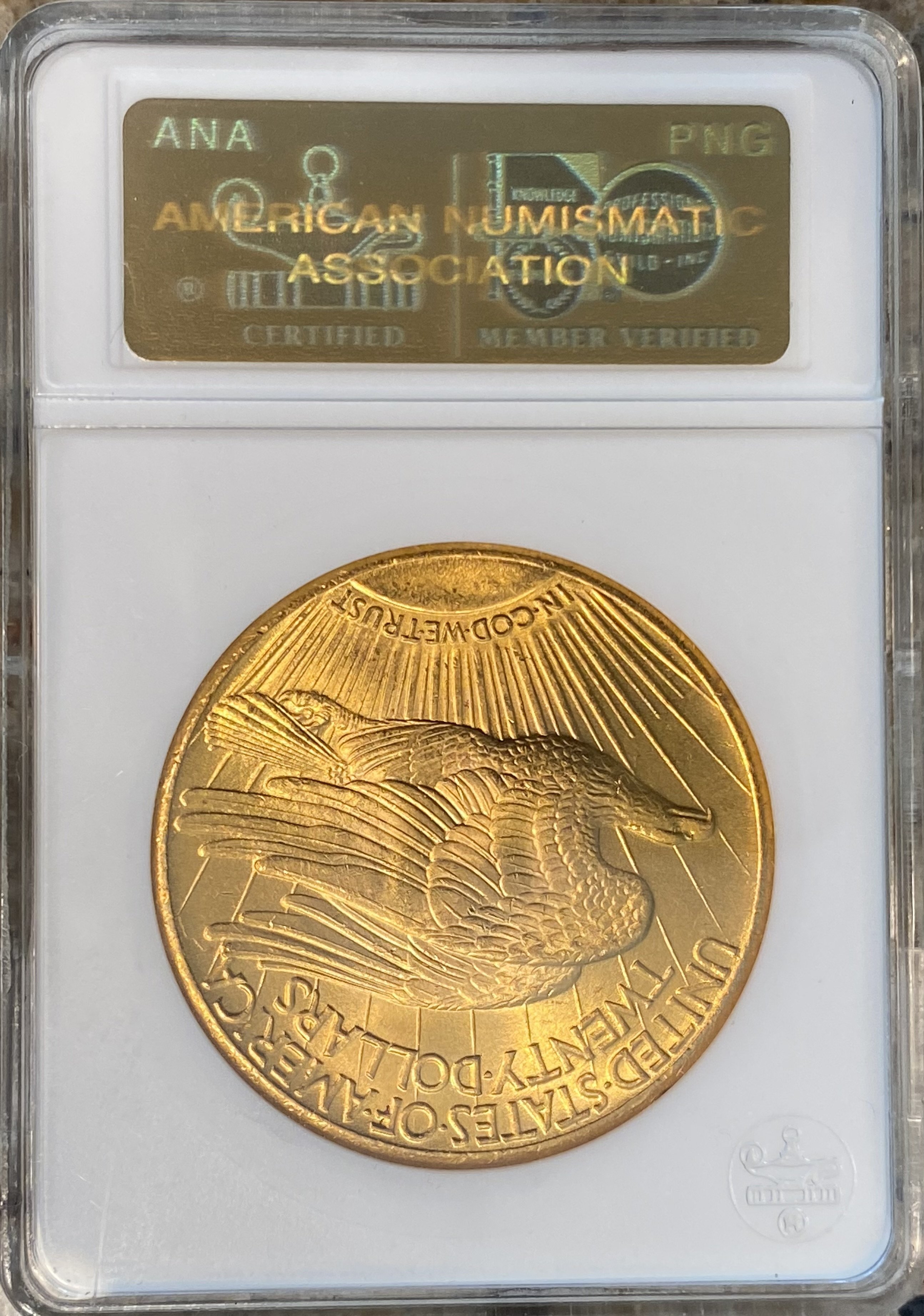 First Generation ANACS Holder Back