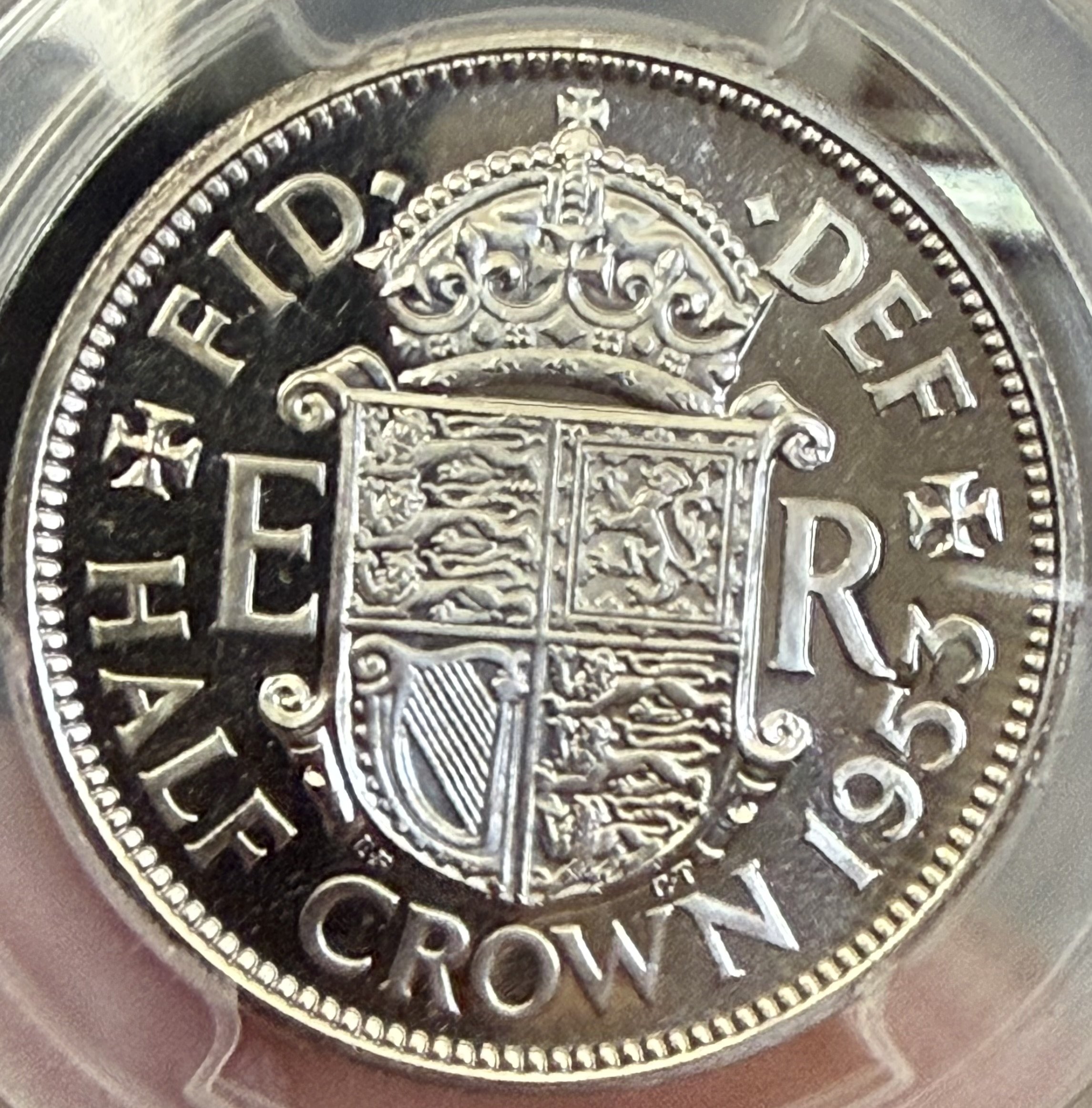 1953 Half Crown Reverse