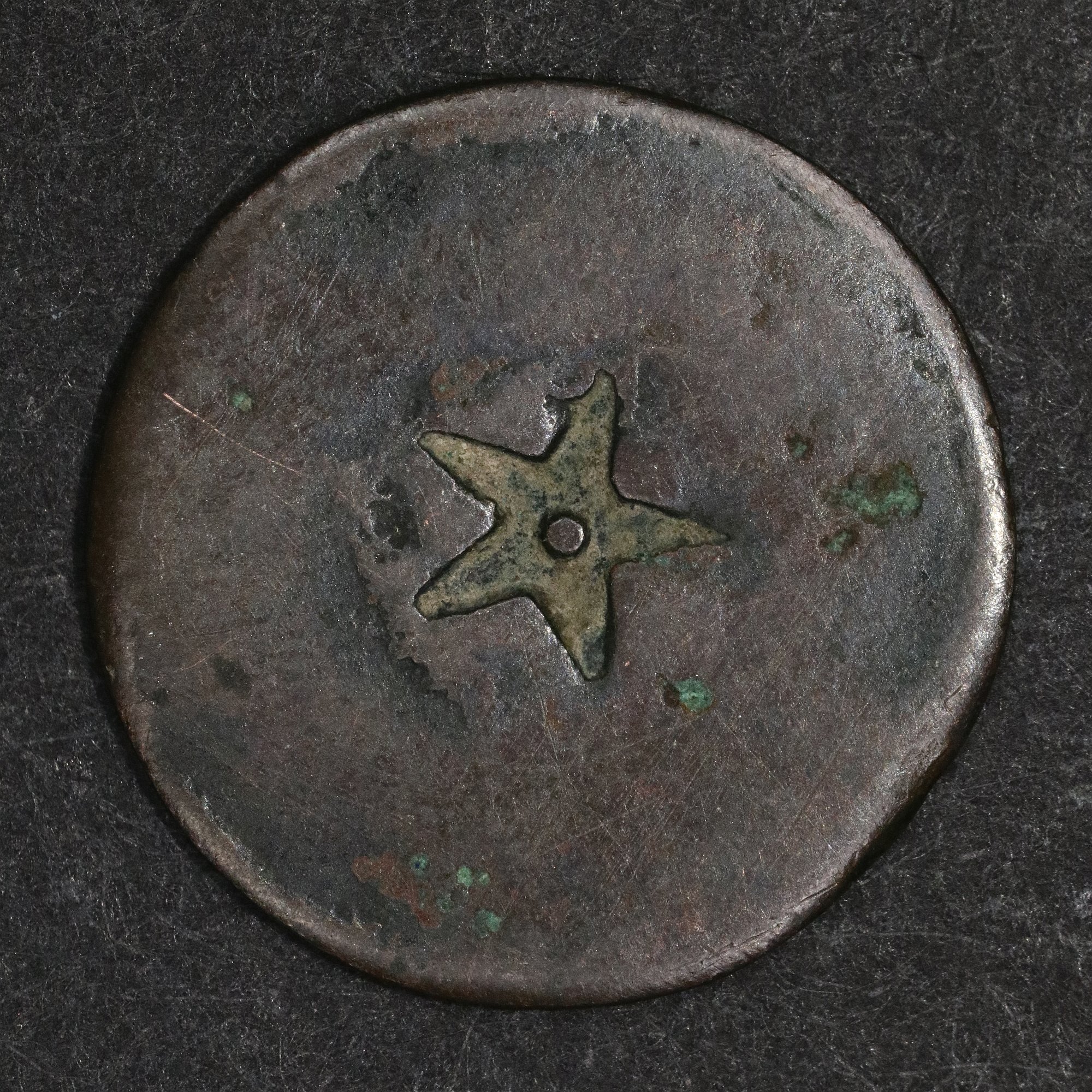 Texas Jola Reverse with corrosion patterns