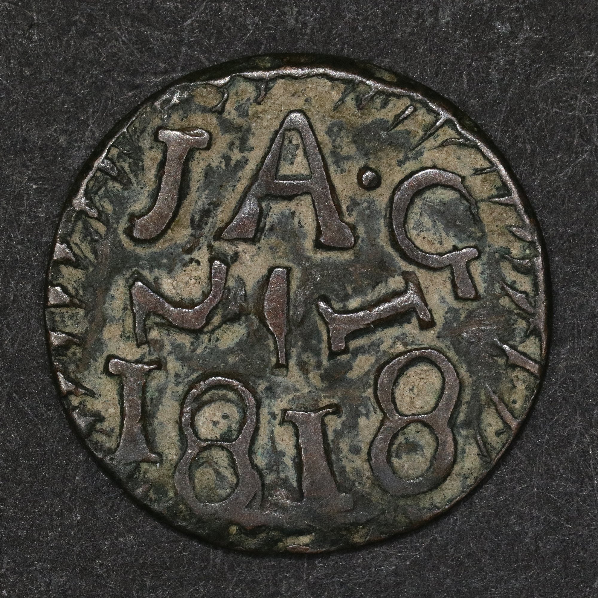 Texas Jola Obverse showing die cracks