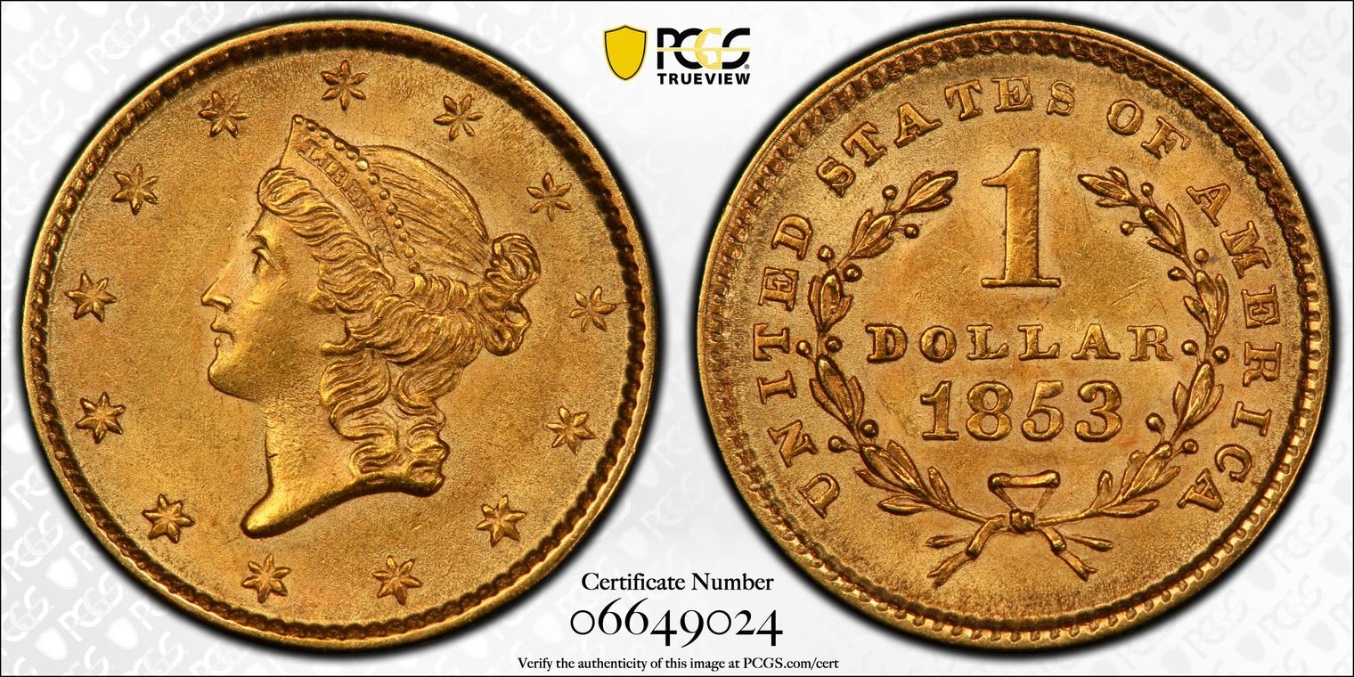 Gold Dollar Type 1